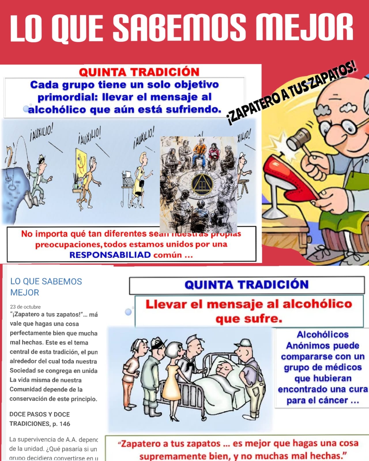 Reflexión: Quinta tradición de Alcohólicos Anónimos